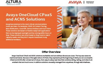 Avaya OneCloud CPaaS Brochure