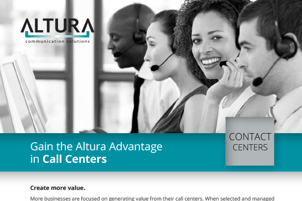 Call Centers – Gain the Altura Advantage